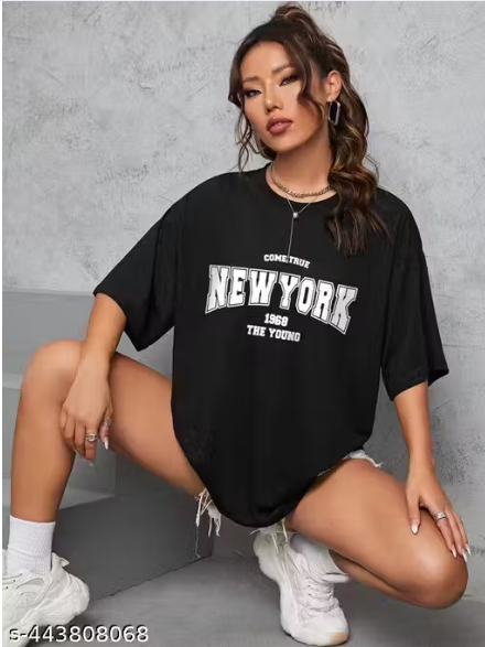 "New York 1968 The Young" Varsity Arch Oversized T-Shirt