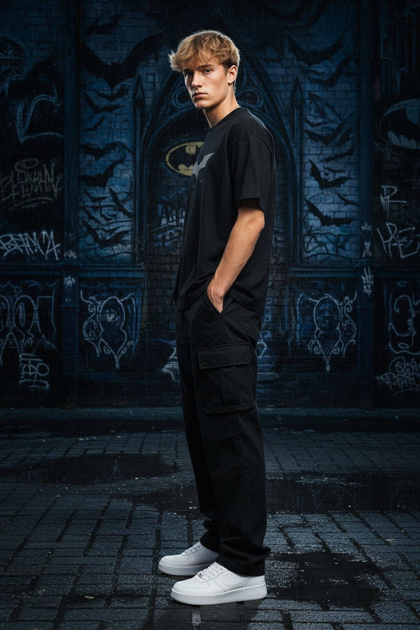 Batman Tee Graffiti