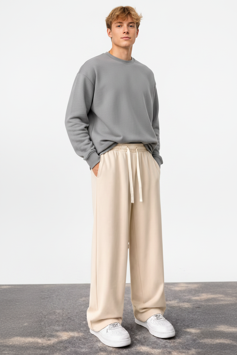 Cream Jogger Model
