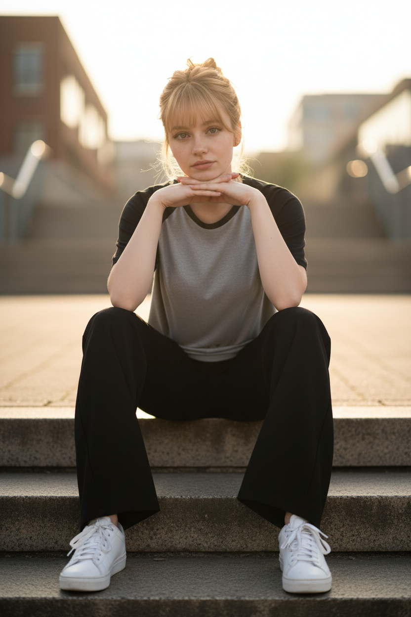Grey Raglan Model Urban
