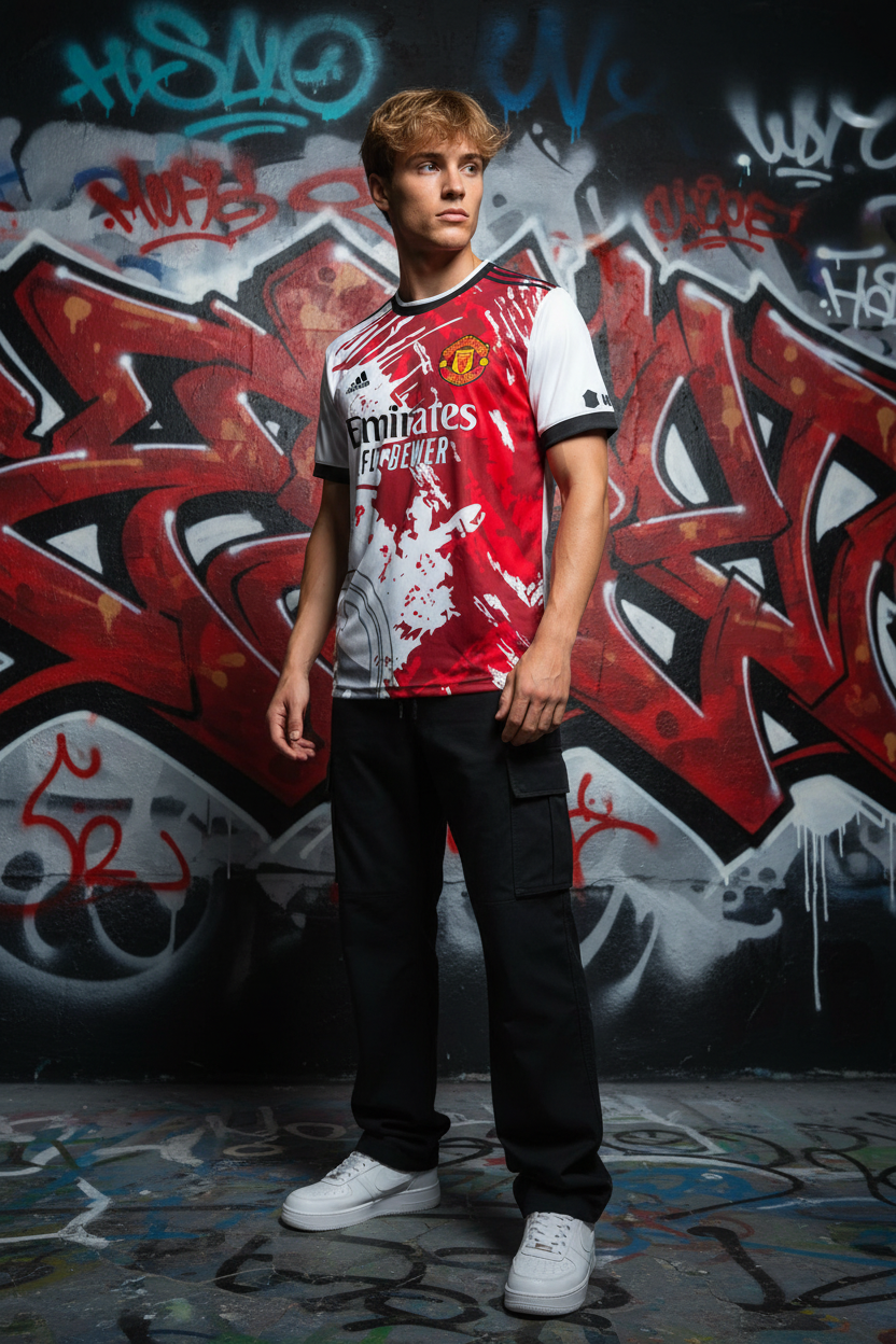 MU x RM Jersey Graffiti