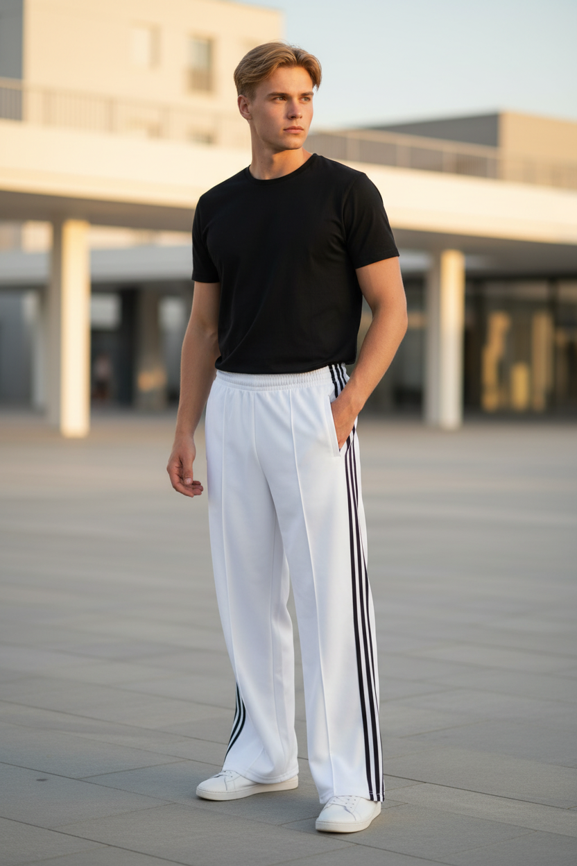 White Triple Stripe Lifestyle Clean