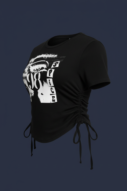 3/4 angle navy background