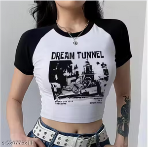 Graphic crop top (Dream tunnel)