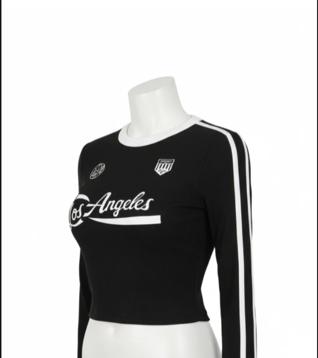 Full Sleeve Crop Jersey Top (Los Angeles)