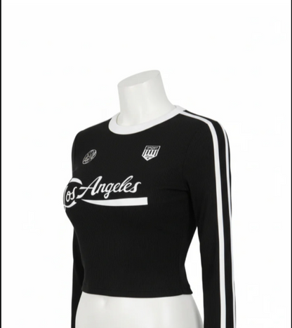 Full Sleeve Crop Jersey Top (Los Angeles)