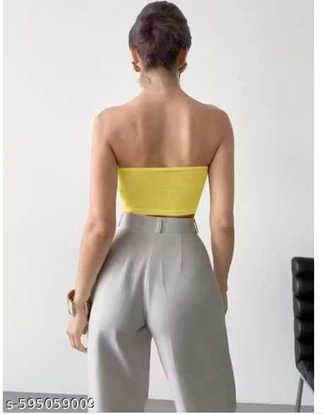 Daisy Charm Crop Top (Yellow)