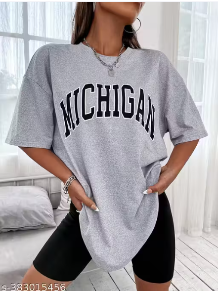 "Michigan" Varsity Arch Oversized T-Shirt