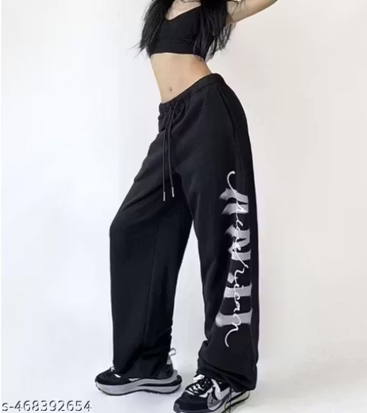 Baggy Wide-Leg Joggers