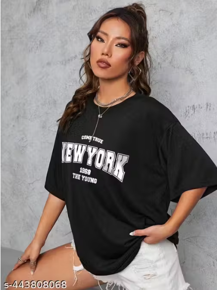 "New York 1968 The Young" Varsity Arch Oversized T-Shirt