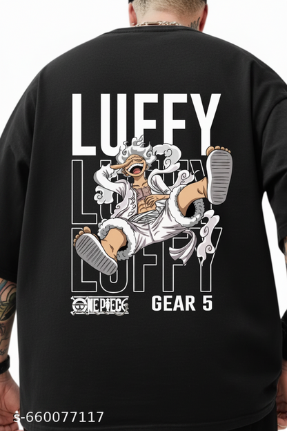 Luffy Gear 5 Oversized T-Shirt– Black