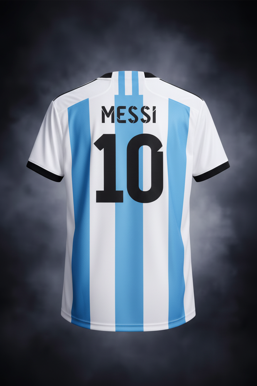 Argentina Messi Back