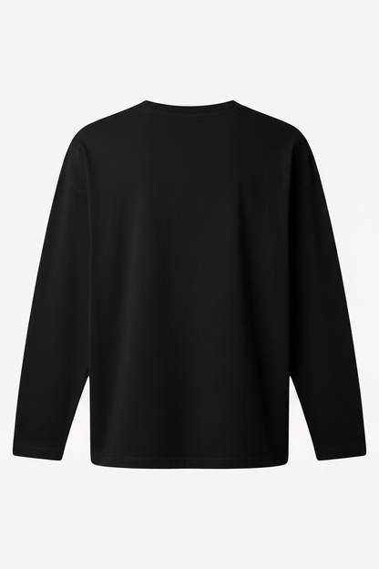 Black Henley Back