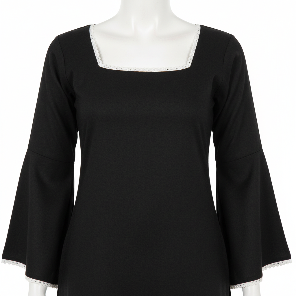 Black Kurti Detail Shot