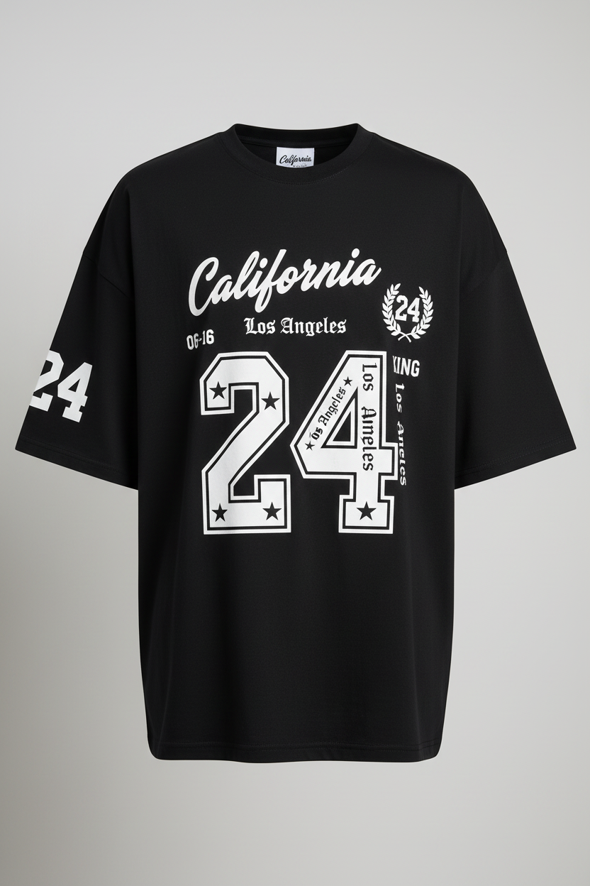 California 24 Tee Ghost Front
