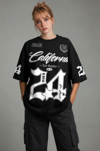 Old English Oversized Graphic T-Shirt (California 24)