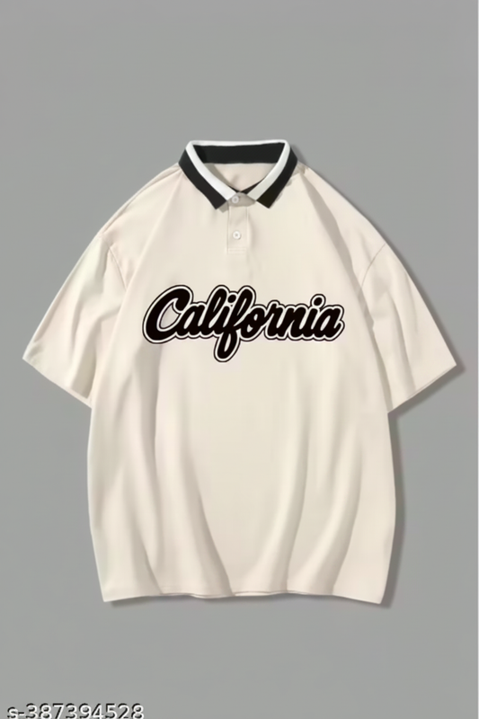 California Cream Polo Front