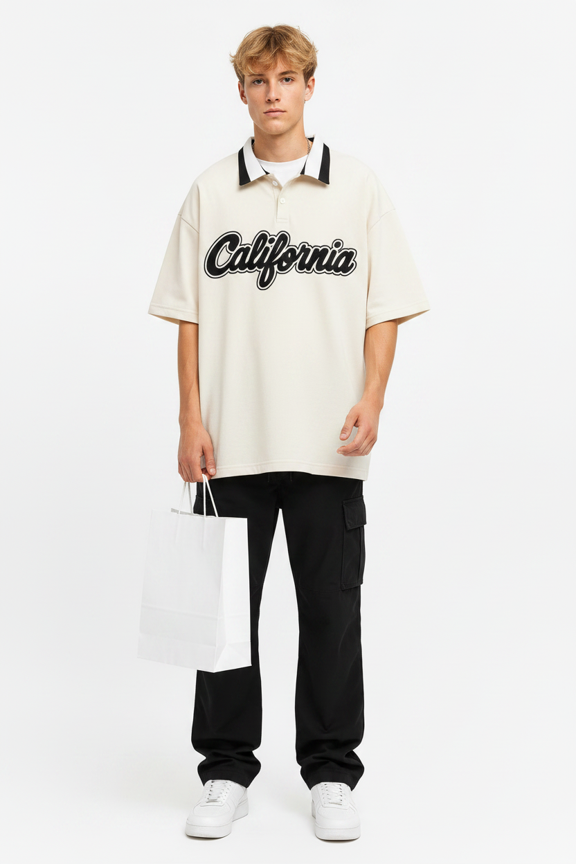 California Cream Polo Model