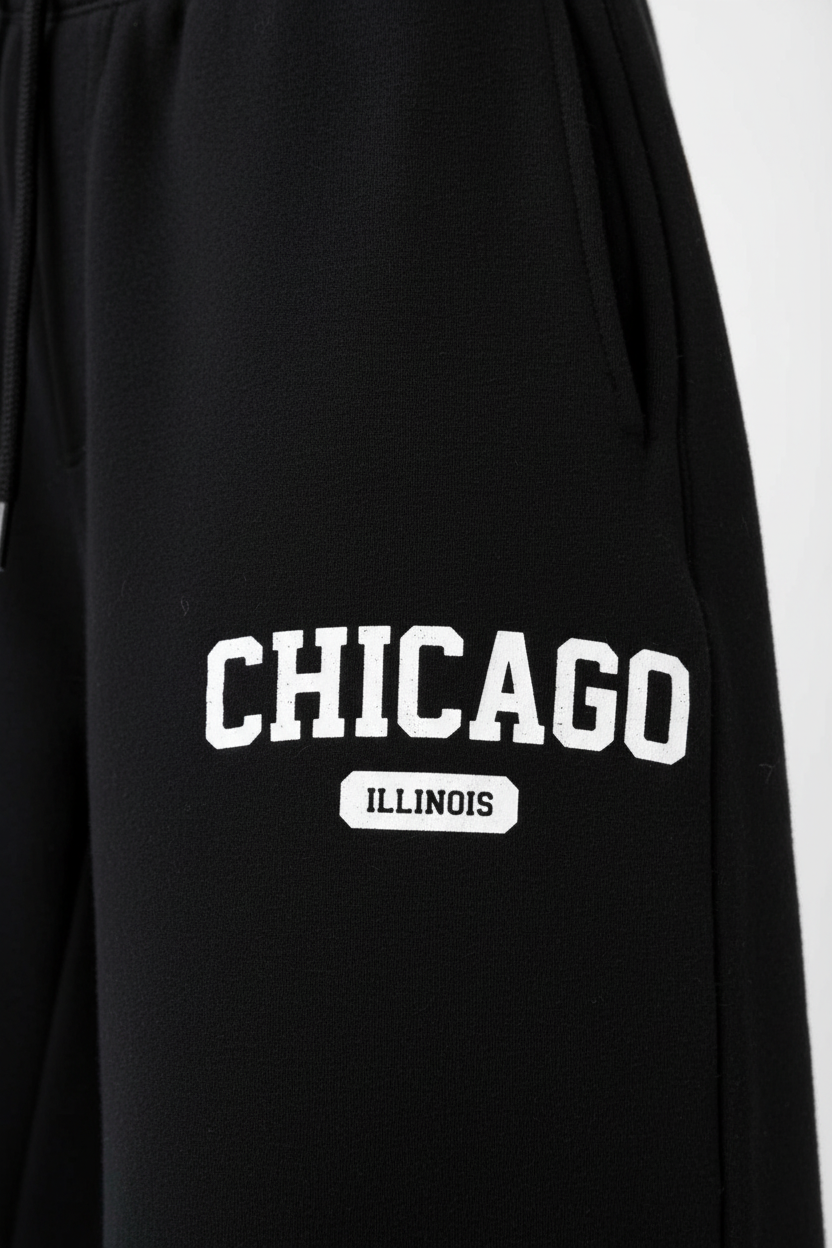 Chicago Sweatpants Graphic Detail