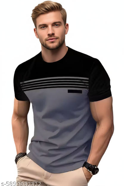 Color Block Tee Model