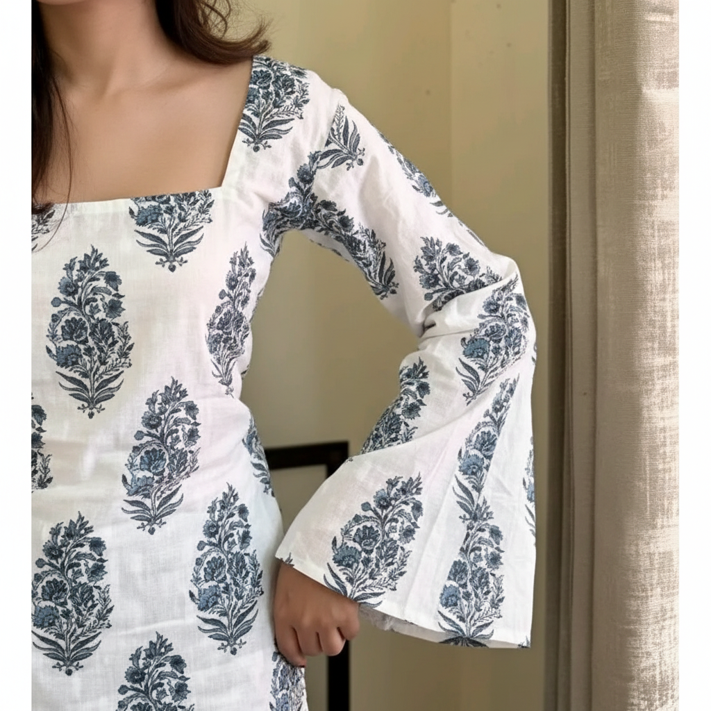 Detail Shot – Block Print Top