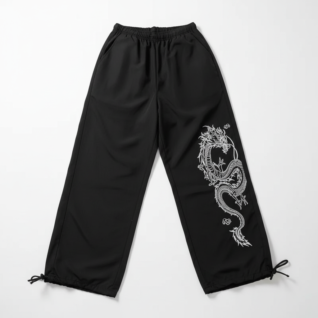 Dragon Parachute Pants - Detail