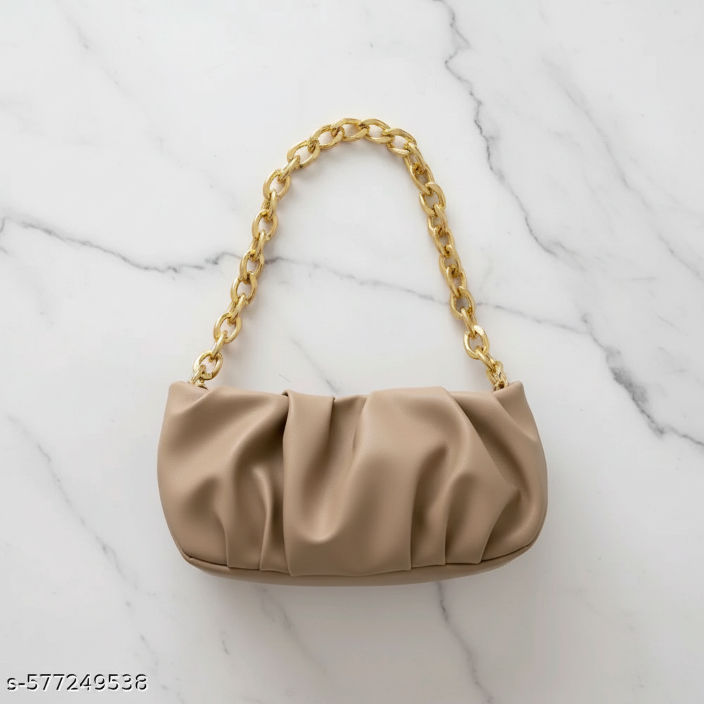 Flat Lay - Beige Cloud Bag