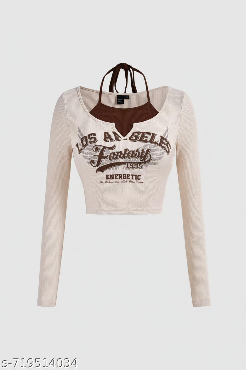 Front Ghost - LA Fantasy Crop Top