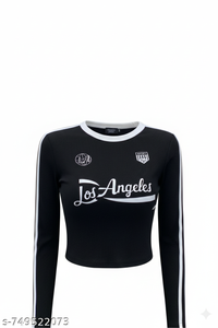 Full Sleeve Crop Jersey Top (Los Angeles)