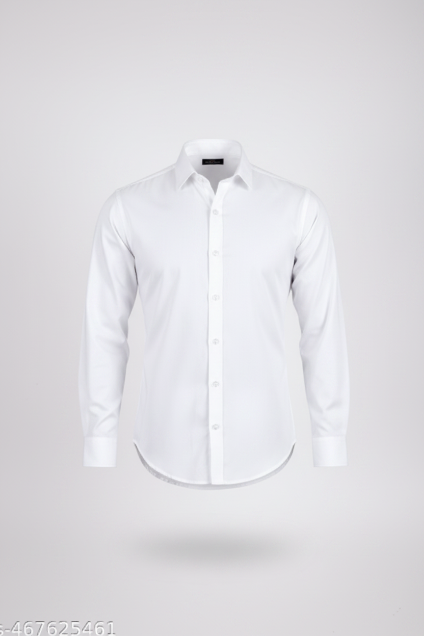Essential White Full Sleeve Shirt