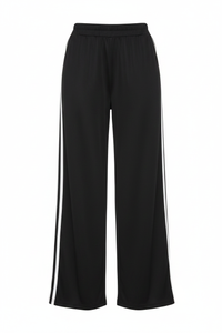 Double White Stripe Wide-Leg Jogger