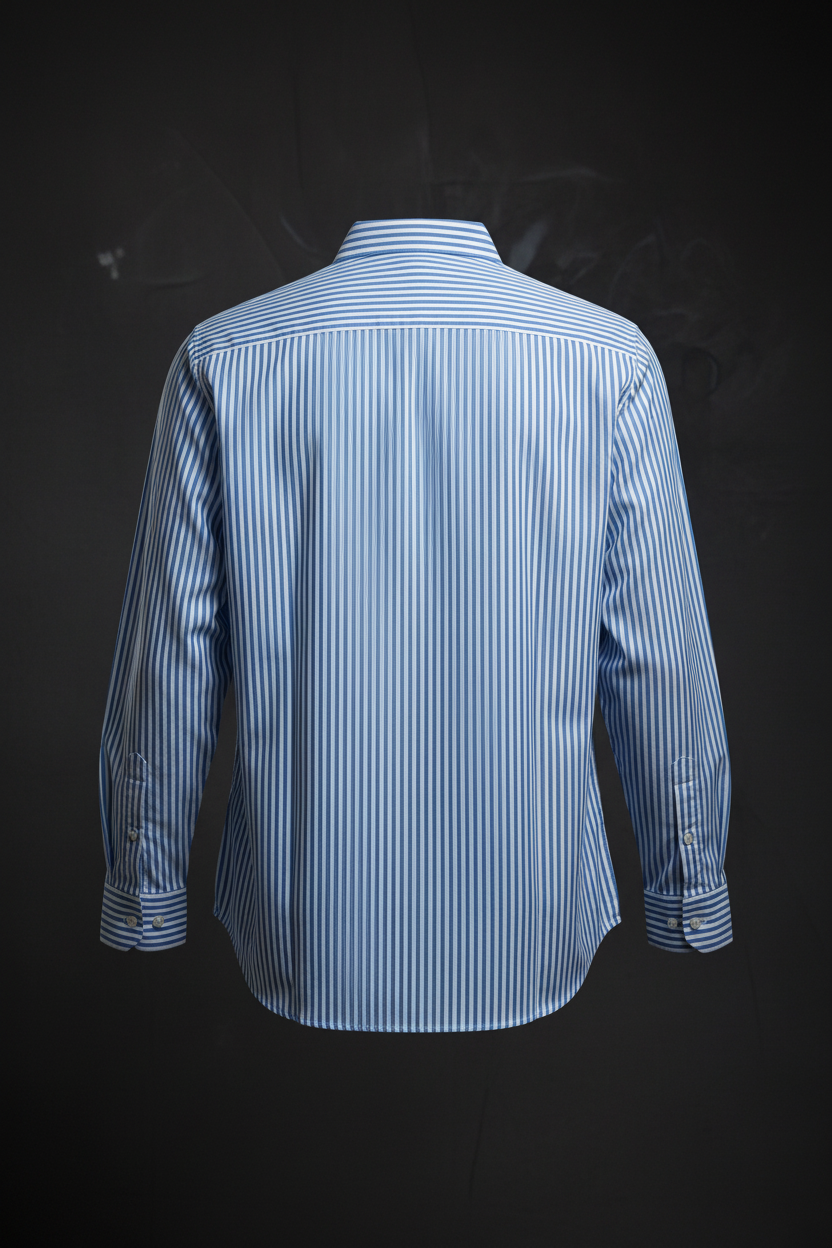 Blue Pinstripe Full Sleeve Shirt – Sky Blue/White