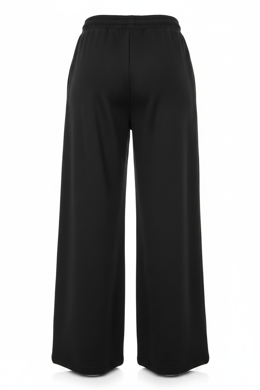 "Los Angeles USA" Print Oversized Wide-Leg Jogger