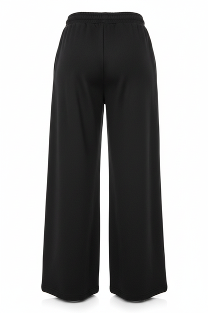 "Los Angeles USA" Print Oversized Wide-Leg Jogger