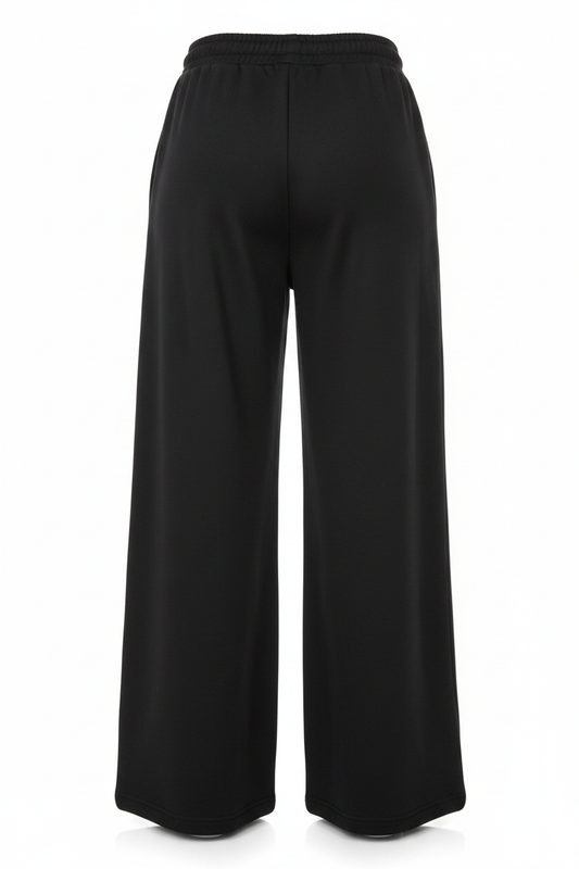 "Los Angeles USA" Print Oversized Wide-Leg Jogger