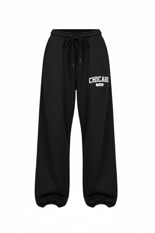 Chicago Illinois" Varsity Oversized Joggers