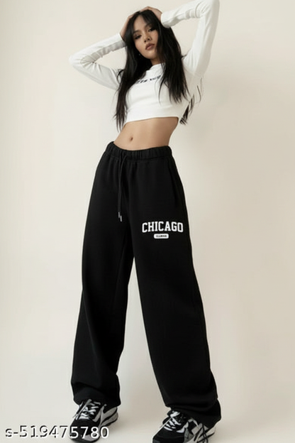 Chicago Illinois" Varsity Oversized Joggers
