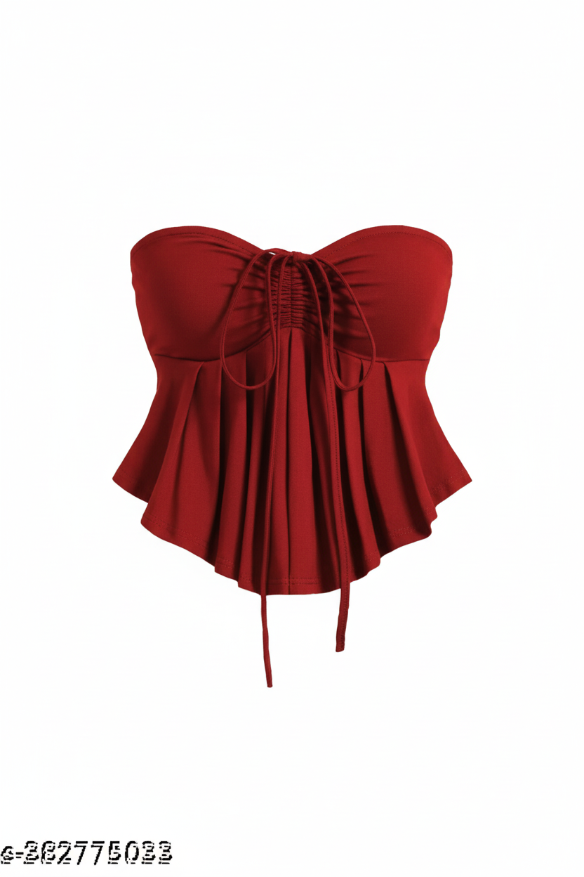 Ghost Mannequin - Red Corset Top