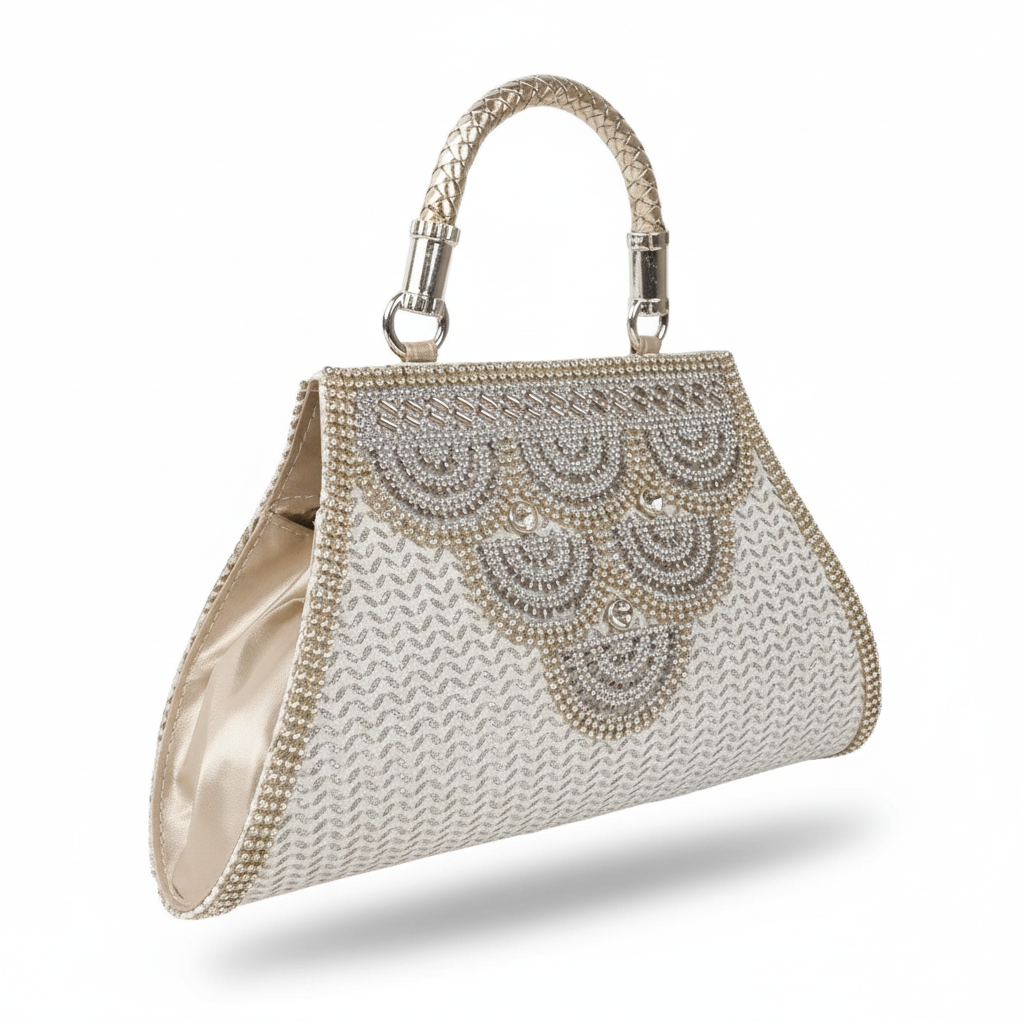 Ghost Mannequin - Silver Crystal Handbag
