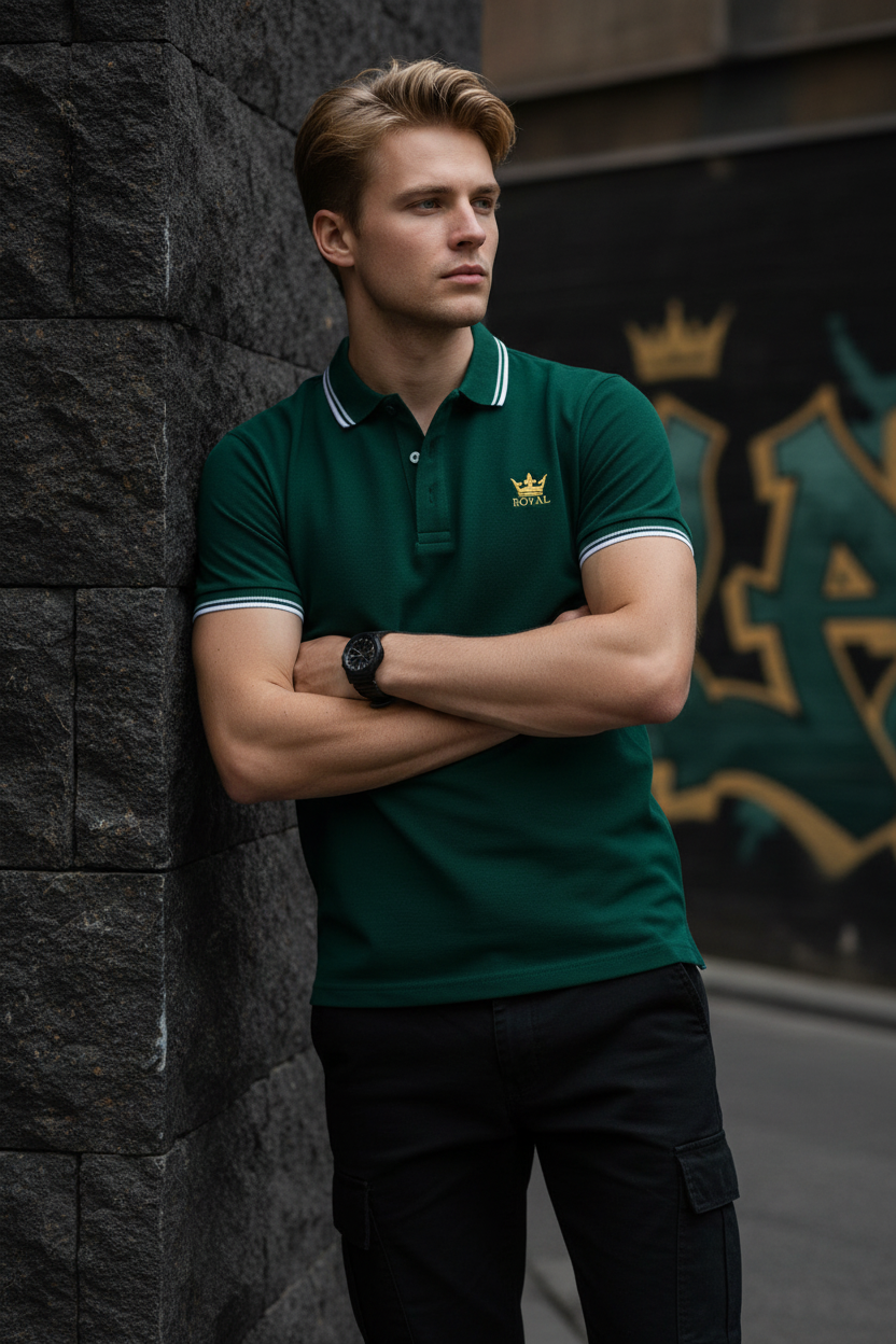 Green Royal Polo Graffiti