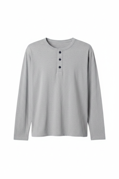 Grey Henley Front