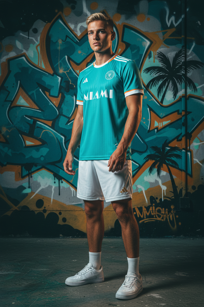 Inter Miami Teal Graffiti