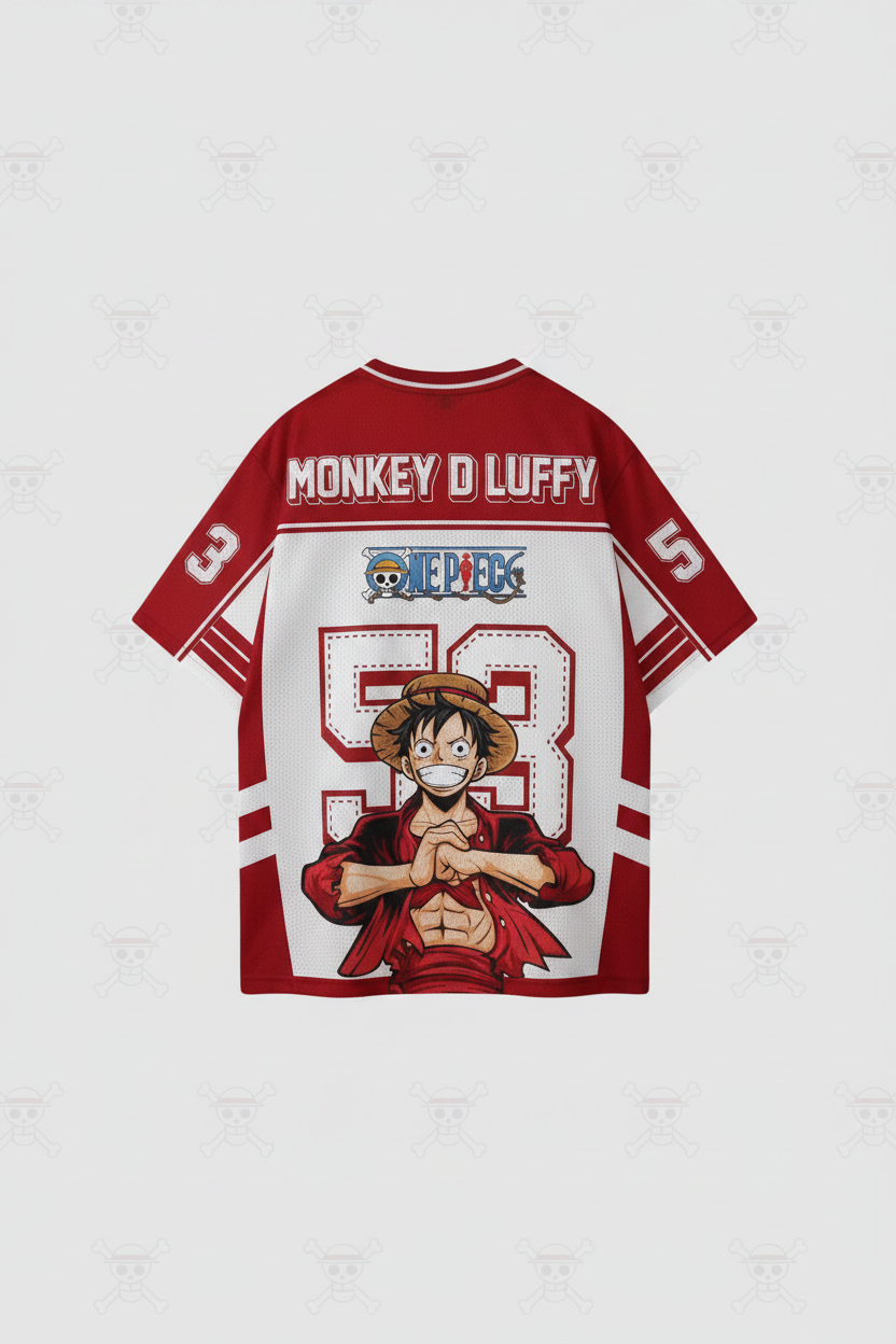 Luffy Red Jersey Back