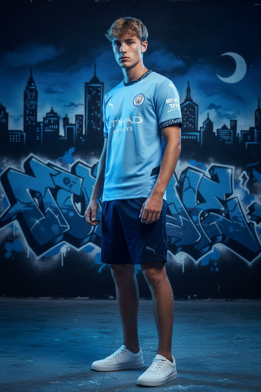 Man City Jersey Graffiti