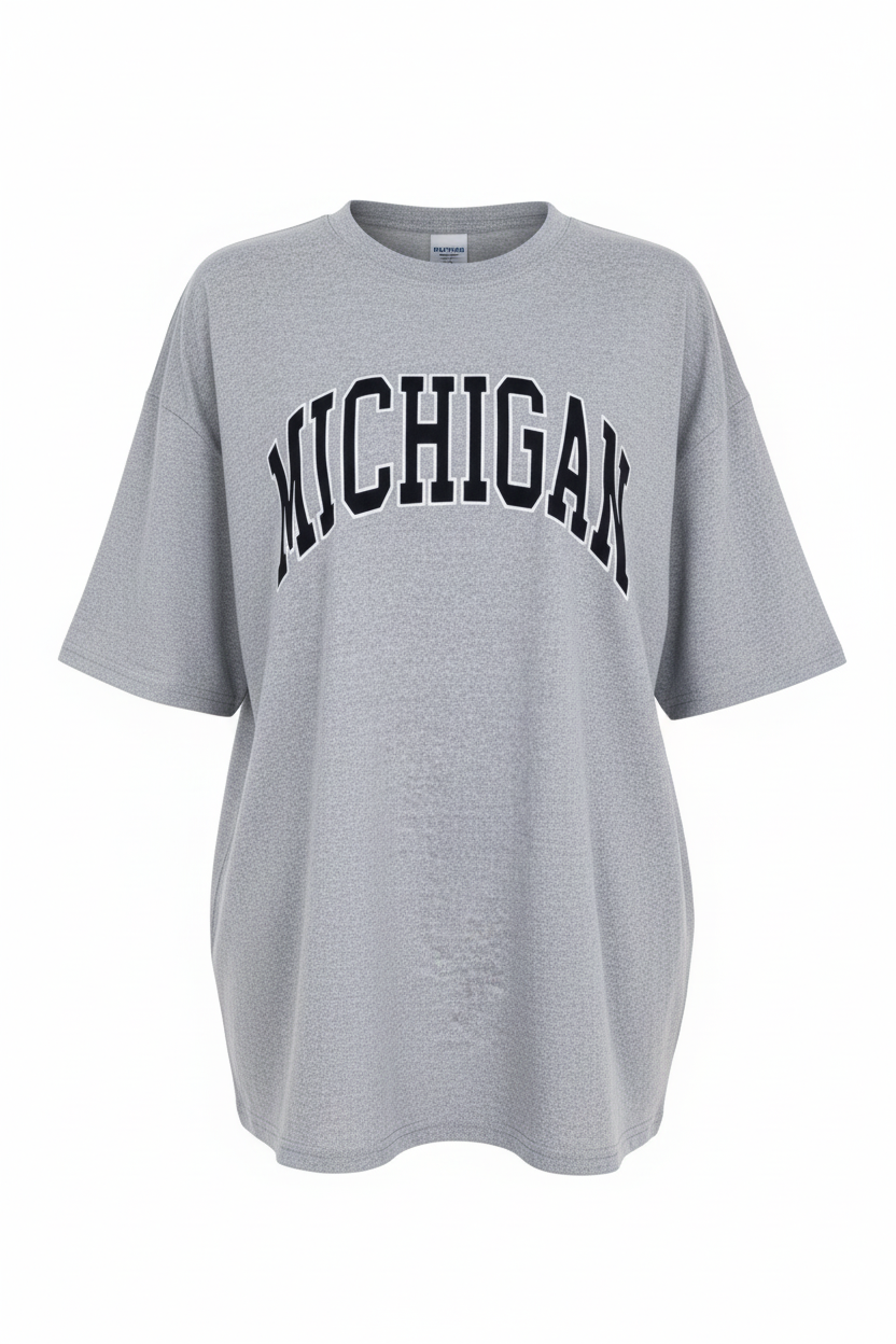 Michigan Tee Ghost Mannequin Front