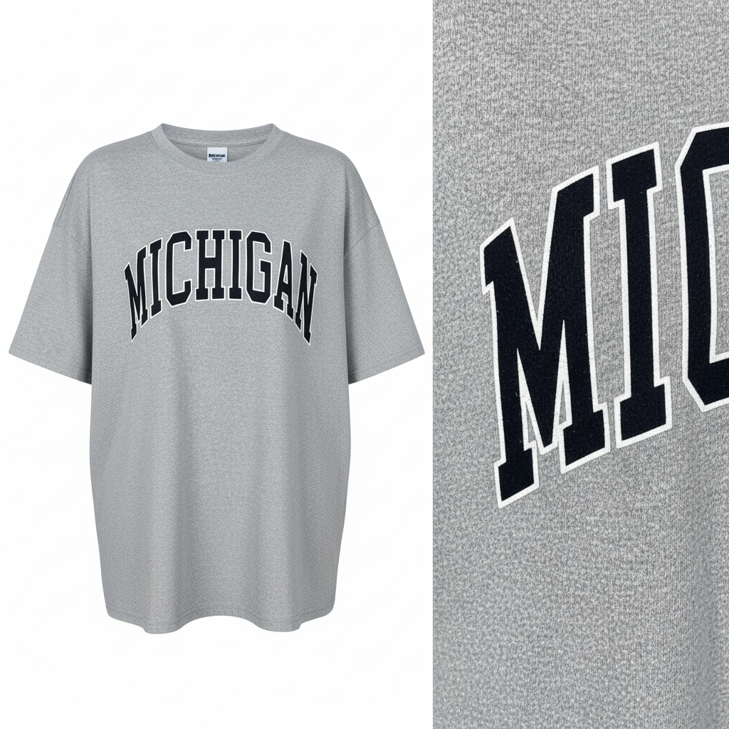 Michigan Tee Print Detail