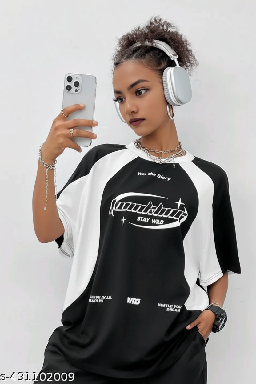 "Stay Wild – Win the Glory" Oversized T-Shirt