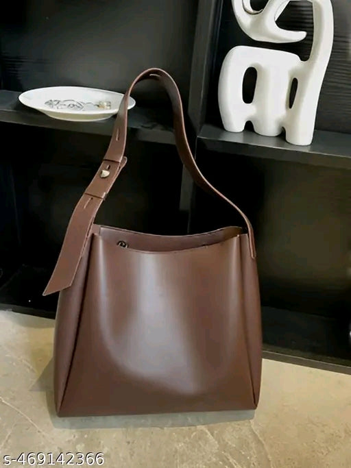 Adjustable Strap Slouch Bucket Shoulder Tote Bag