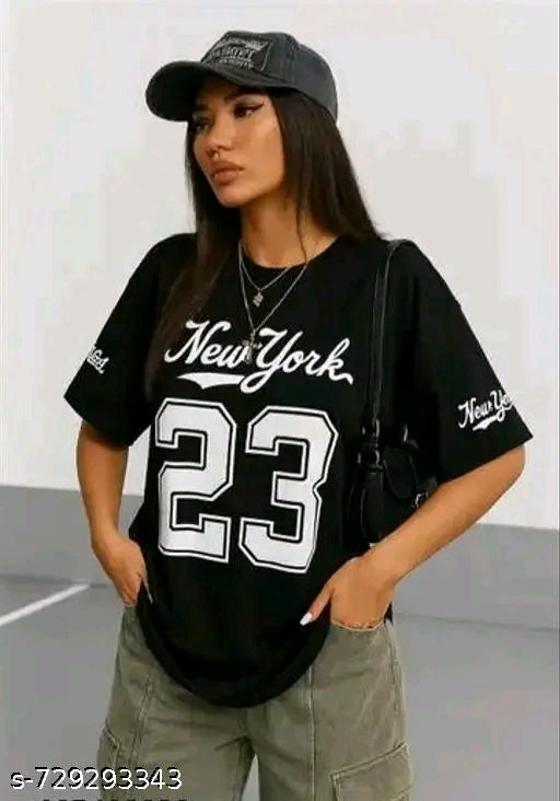 Script Oversized Graphic T-Shirt (New York 23)