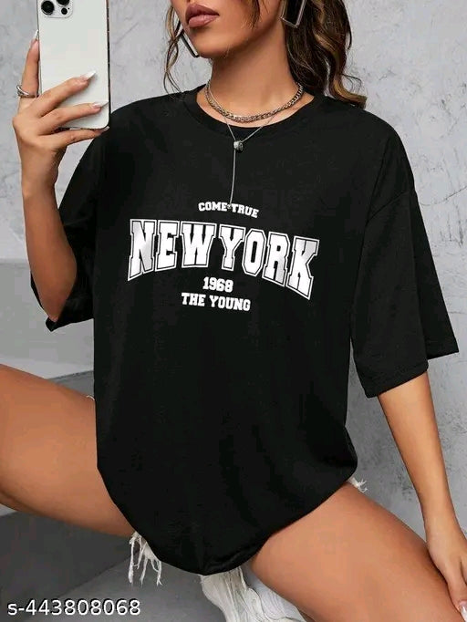 "New York 1968 The Young" Varsity Arch Oversized T-Shirt